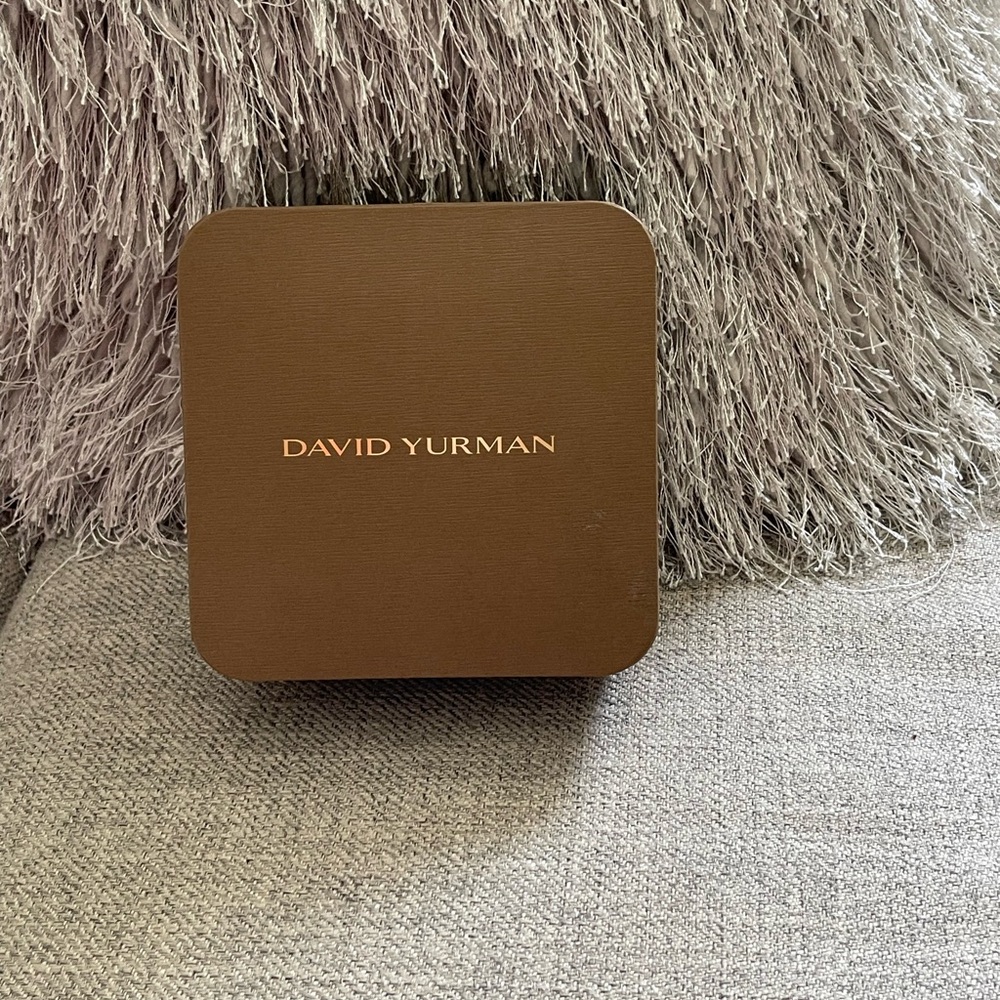 David Yurman- Brown 6MM Mens Cable Cuff Bracelet.